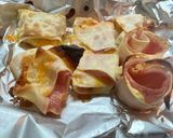 餃子の皮でハムチーズ作り方7写真