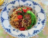 サバの味噌煮缶&ミニトマトのパスタ作り方5写真
