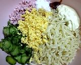 鰹風味?我が家のマカロニサラダ♪作り方3写真