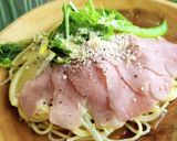 スモークポークで夏のレモンクリームパスタ作り方6写真