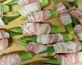 ☆夏野菜の豚バラ巻き♪旨辛炒め☆作り方4写真