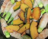 ☆夏野菜の豚バラ巻き♪旨辛炒め☆作り方9写真