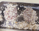 豚こま丸めて揚げ焼き★ゆかり豚カツ作り方4写真