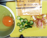 ネバネバおくらとミョウガの卵焼き★お弁当作り方1写真