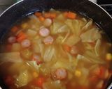 ヨウサマの減塩キャベツのポトフ風スープ作り方4写真