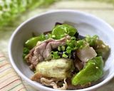 レンジで！豚こまなすニンニク味噌炒め風作り方7写真