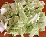 茹ではレンジ☆キャベツ・小松菜・海苔和え作り方1写真
