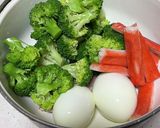 包丁いらず簡単手作り♡ブロッコリーサラダ作り方1写真