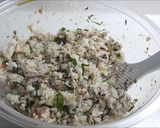 サバ缶の梅肉と大葉の混ぜご飯♪作り方3写真