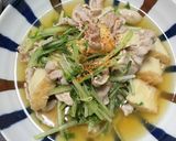 メインにも✩.*˚水菜と豚肉のさっと煮作り方8写真
