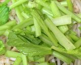 もやしと小松菜のエビチリ混ぜそうめん作り方2写真