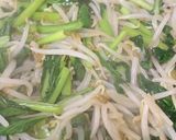 もやしと小松菜のエビチリ混ぜそうめん作り方3写真
