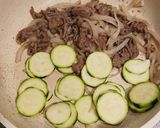 ズッキーニと牛肉のマヨカレー炒め作り方2写真