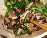 ピーマンとヒラタケの塩昆布炒め作り方4写真