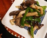ピーマンとヒラタケの塩昆布炒め作り方5写真