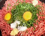 フライパンでほったらかし餃子の餡バ－グ作り方6写真