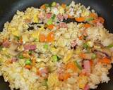 枝豆チャーハン　オクラ納豆付作り方6写真