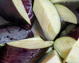 夏の常備野菜♪揚げ無いナスの煮浸し作り方1写真