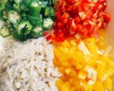 作り置き　夏野菜のカラフル"山形のだし"作り方2写真