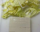 春雨豆腐白菜スープ作り方1写真