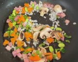 枝豆チャーハン　オクラ納豆付作り方4写真