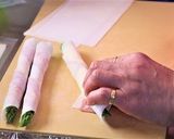 アスパラガスとベーコンの春巻き作り方3写真