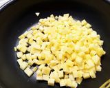 豚挽肉じゃがいもキーマカレー納豆ネギのせ作り方4写真