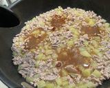 豚挽肉じゃがいもキーマカレー納豆ネギのせ作り方8写真