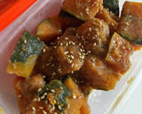 かぼちゃの味噌胡麻和え♡作り置き作り方3写真