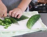 ゴーヤと豚肉のスタミナ揚げ作り方1写真