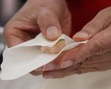 エビとソラマメの包み揚げ作り方5写真