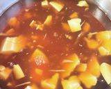 くずし豆腐の精進出汁あんかけ蕎麦作り方1写真