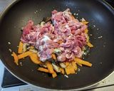 豚肉とモロヘイヤのニンニクスタミナ炒め作り方6写真