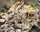 大葉と茗荷が香る人参と豚しゃぶのサラダ作り方5写真