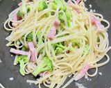 ブロッコリーとベーコンのバター醤油パスタ作り方4写真