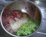 ♪ブロッコリー茎のハンバーグ♪作り方4写真