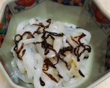 剣先イカの梅塩昆布和え作り方3写真