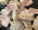 冷凍ブロッコリーと鶏肉の炒めもの作り方1写真