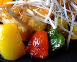 パプリカと胸肉のヘルシー油淋鶏作り方4写真