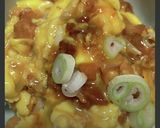3分レシピ　やきとり缶詰めで作る親子丼作り方6写真