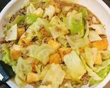 ♡厚揚げとキャベツの甘味噌炒め♡作り方4写真