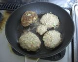 ♪ブロッコリー茎のハンバーグ♪作り方7写真