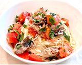 さばとトマトのイタリアンそうめん作り方4写真