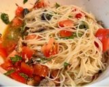 さばとトマトのイタリアンそうめん作り方3写真