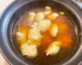 ヘルシー筋肉！風邪にも！鶏団子と葱の鍋！作り方3写真
