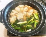 ヘルシー筋肉！風邪にも！鶏団子と葱の鍋！作り方5写真