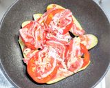 豚バラ肉とナスとトマトの重ね焼き作り方6写真