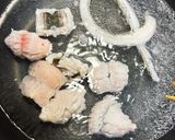 四毒抜き 鱧の湯引き 梅肉添え作り方3写真