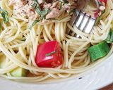 ☆簡単☆夏に食べたい白だし冷製パスタ作り方5写真