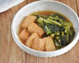 小松菜と厚揚げ豆腐の煮浸し【作り置き】作り方6写真